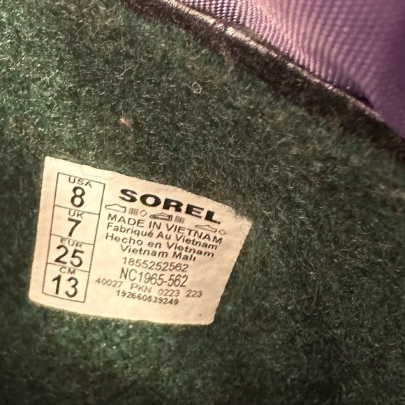Sorel Toddler Girls Pink and Purple Snow Boots - Picture 4 of 5